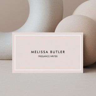 Ästhetiker Wellness Spa Minimalist Beige Visitenkarte