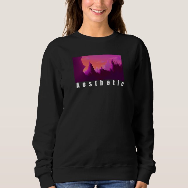 ästhetisch | Cooles ästhetisches Leichtgewicht Swe Sweatshirt (Vorderseite)