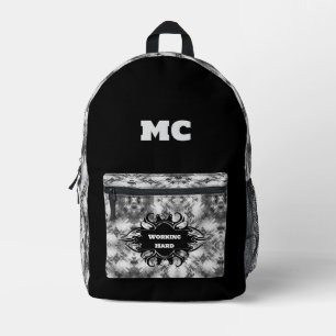 Ästhetisch elegant Abstrakt ethnisch Bedruckter Rucksack