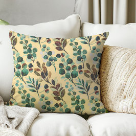 Ästhetisch-grünes Blume Kissen