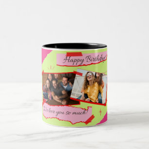 Ästhetisch Hand Gezeichnet Happy Birthday Tasse
