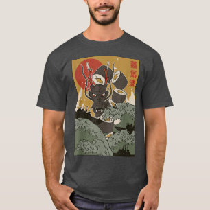 Ästhetisch Japanisch Sushi Dragon Anime Fan Cool  T-Shirt