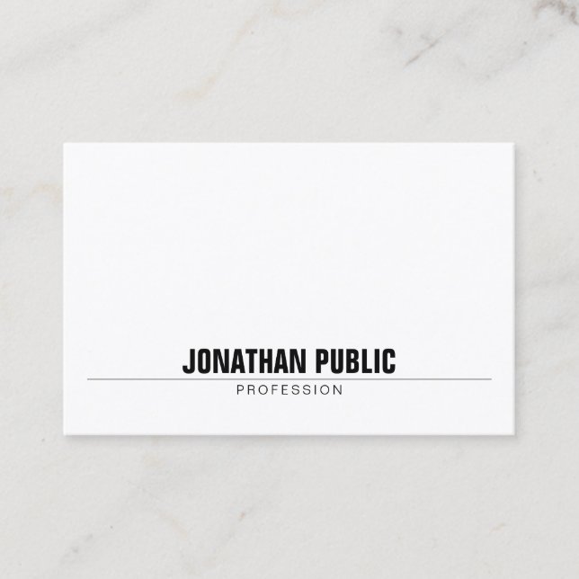 Ästhetisch Minimalistisch Beruflich modern einfach Visitenkarte (Vorderseite)