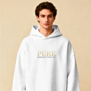 Ästhetisch Moderne Luxuriöse Minimalistische Scrip Hoodie