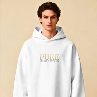 Ästhetisch Moderne Luxuriöse Minimalistische Scrip Hoodie