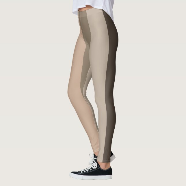 Ästhetisch modernes Linienmuster Leggings (Links)