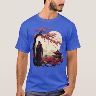 Ästhetisch Vintag Samurai Japanisch Art Samurai Re T-Shirt