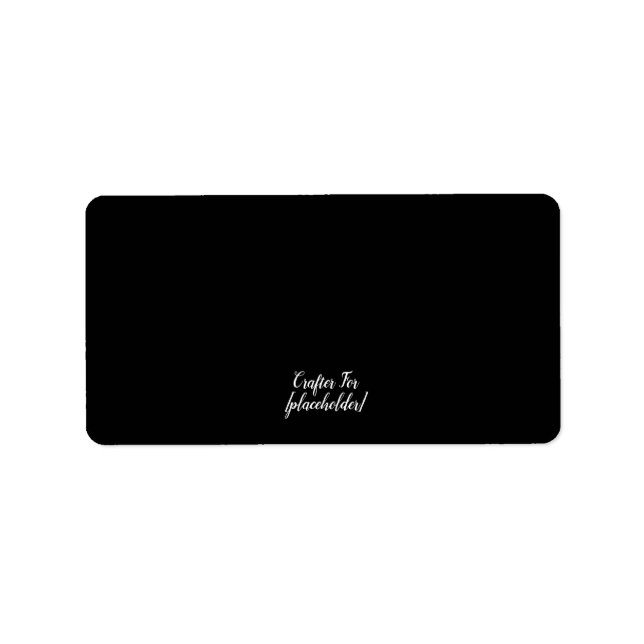 Ästhetische benutzerdefinierte Karte Adressaufkleber (Vorne)