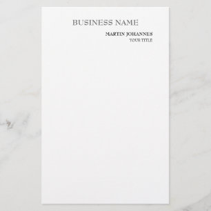 Ästhetische Beruflich-schicke White-Business-Karte Briefpapier