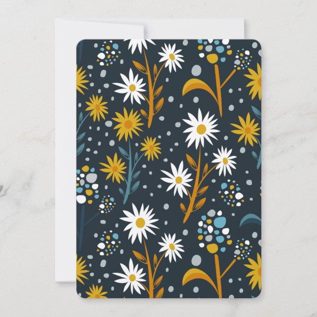 Ästhetische Blume Einladung (Vorderseite)