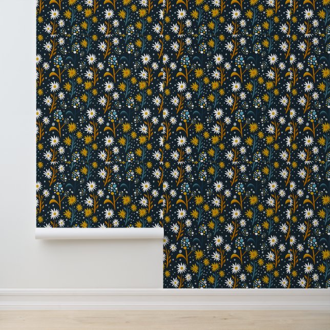 Ästhetische Blume Kunst Tapete (Anwendung)