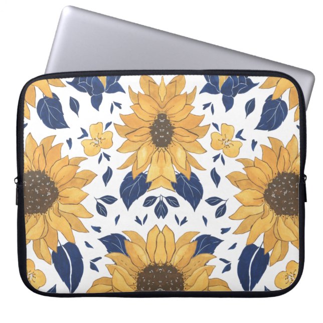 Ästhetische Blume Laptopschutzhülle (Vorderseite)