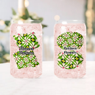 Ästhetische Blume Muster Dosenglas