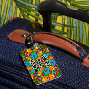 Ästhetische Blume Muster Gepäckanhänger