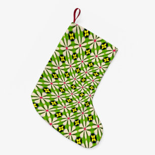 Ästhetische Blume Muster Kleiner Weihnachtsstrumpf
