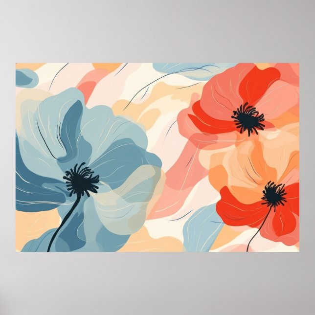 Ästhetische Blume Poster (Vorne)
