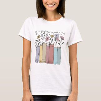 Ästhetische Blumenbücher Es ist ein guter Tag, um T-Shirt