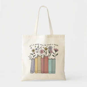 Ästhetische Blumenbücher Es ist ein guter Tag, um  Tragetasche
