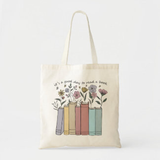 Ästhetische Blumenbücher Es ist ein guter Tag, um Tragetasche