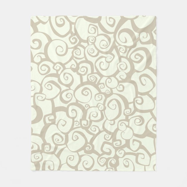 Ästhetische Blumenmuster-Keilblanken Fleecedecke (Vorderseite)