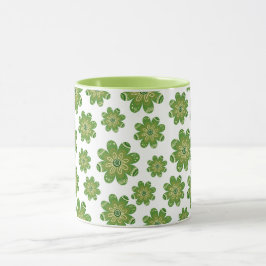 Ästhetische Bohemische Blume Geometrischer Name Gr Tasse