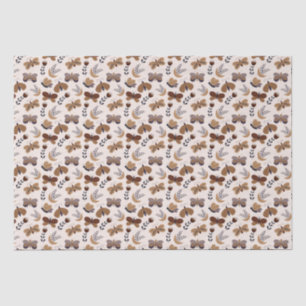 Ästhetische Boho Schmetterlinge mit Blätter Spring Seidenpapier
