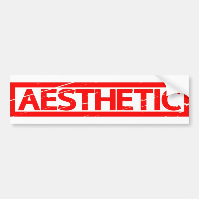 Ästhetische Briefmarke Autoaufkleber (Vorne)