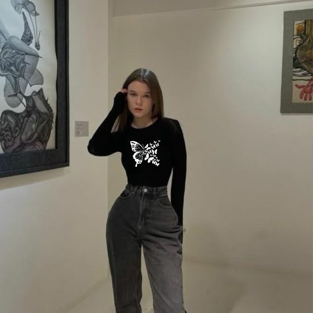 Ästhetische Butterfly Minimalistischer Dispersal T T-Shirt (Von Creator hochgeladen)