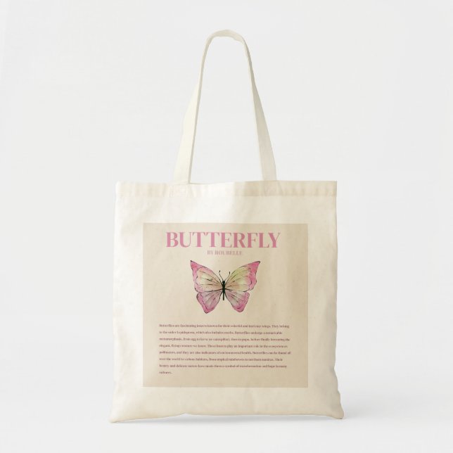 Ästhetische Butterfly Toag Tragetasche (Vorne)