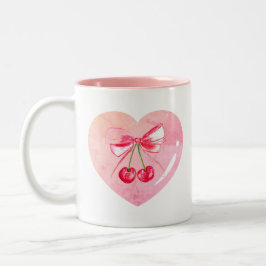 Ästhetische Coquette Rosa braun Elegante Wasserfar Zweifarbige Tasse