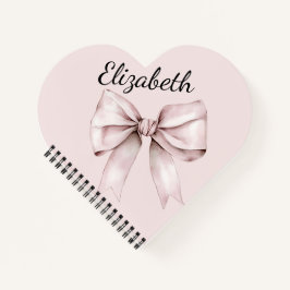 Ästhetische Coquette Rosa Bug Personalisiert Name Notizbuch