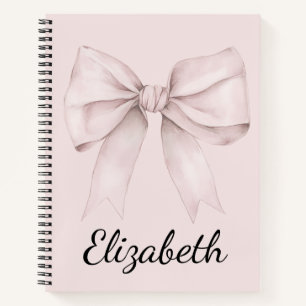 Ästhetische Coquette Rosa Bug Personalisiert Name Notizbuch