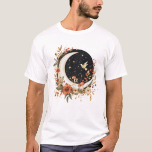 Ästhetische Cottagecore Botanischer Mondpilz Gar T-Shirt