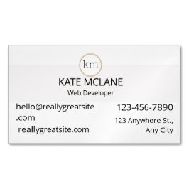 Ästhetische Feminin in MIRLY Pink Magnetische Visitenkarte