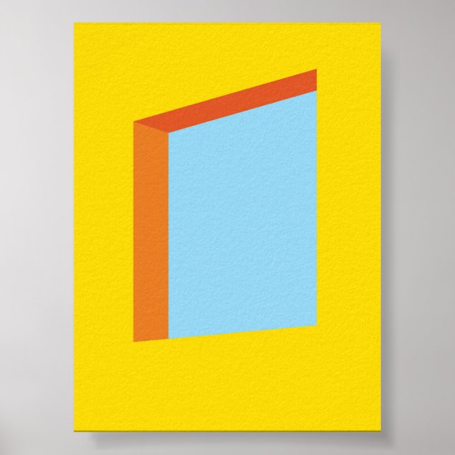 Ästhetische Fensterperspektive Illustration - Mode Poster (Vorne)