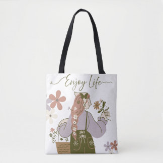 Ästhetische Florale Naturliebhaber-Schultertasche