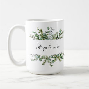 Ästhetische Frische Vegetation Persönliche Bezeich Kaffeetasse