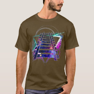 Ästhetische Galaxie Eisenbahn T-Shirt