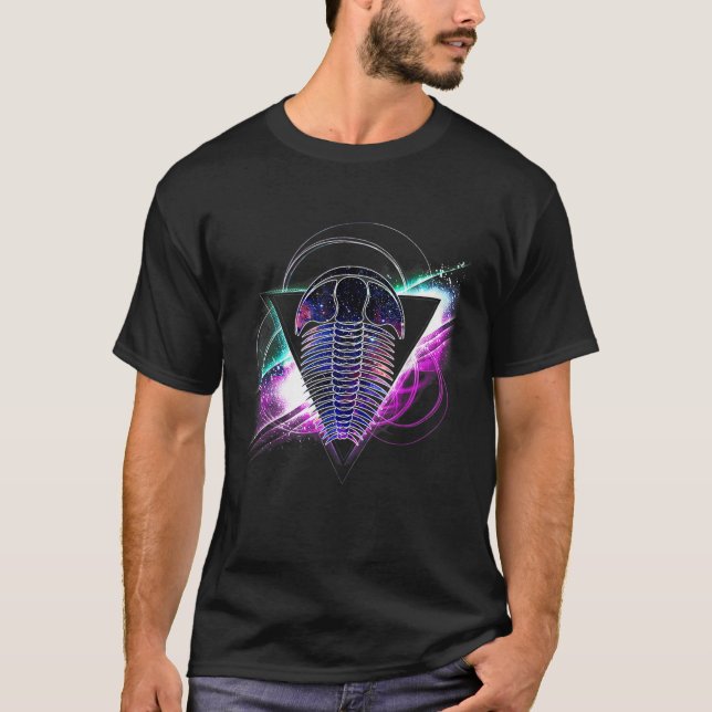 Ästhetische Galaxie Trilobite T Shirt (Vorderseite)