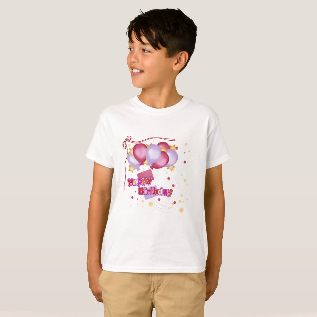 Ästhetische Geburtstagsstimmung T-Shirt (Vorne ganz)
