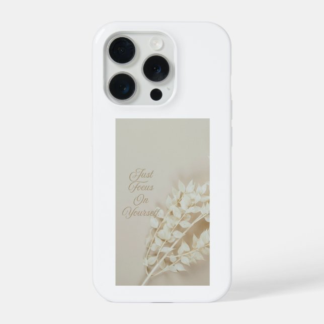 Ästhetische getrocknete Blumen. Konzentriere dich  iPhone Hülle (Rückseite)