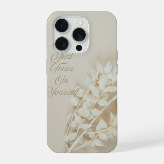 Ästhetische getrocknete Blumen. Konzentriere dich  iPhone Hülle (Rückseite)