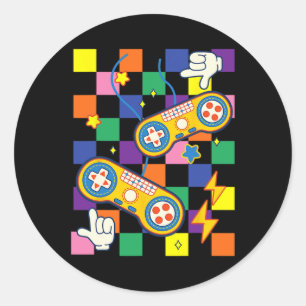 Ästhetische Gewebe Video Game Patches Alt Bekleidu Runder Aufkleber