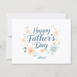 Ästhetische Glückwunschkarte des Vaters mit Indivi Postkarte
