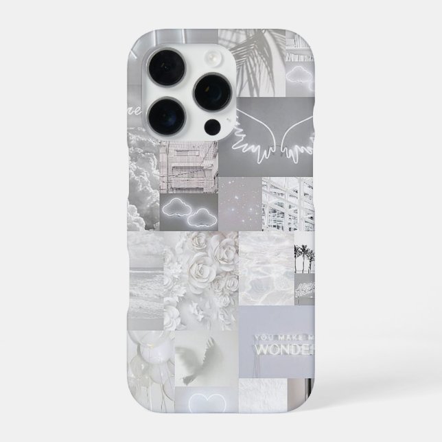 Ästhetische Grautöne iPhone Hülle (Rückseite)