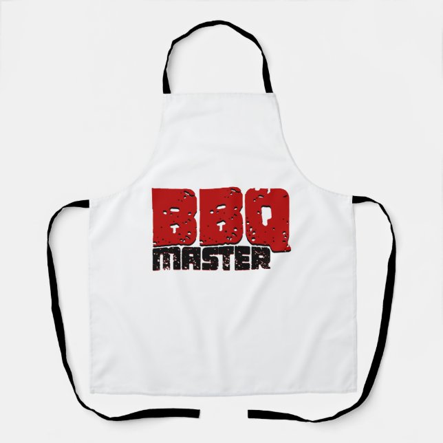 Ästhetische GRILLEN Masterdesign für Grillmeister Schürze (Vorderseite)