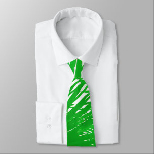 Ästhetische Grünpalme Blätter Tropical Krawatte