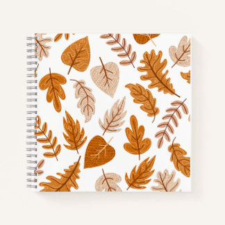 Ästhetische Herbstblätter, Fall Theme Muster Notizbuch