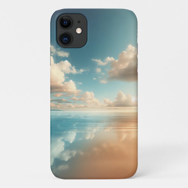 Ästhetische Himmelsreflexion auf ruhigem Wasser -  Case-Mate iPhone Hülle (Rückseite)