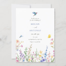 Ästhetische Hochzeit wild lebender Blume Save The Date